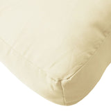 Pallet Cushions 2 pcs Cream Fabric - Close-Up Angle