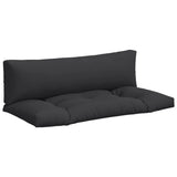 Pallet Cushions 2 pcs Black Fabric - Front View