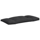 Pallet Cushions 2 pcs Black Fabric - 45-Degree Angle