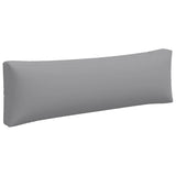 Pallet Cushions 3 pcs Grey Fabric - Rear View