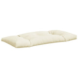 Pallet Cushions 3 pcs Cream Fabric - 45-Degree Angle