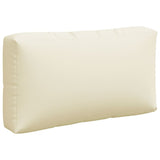 Pallet Cushions 3 pcs Cream Fabric - Close-Up Angle