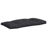 Pallet Cushions 3 pcs Black Fabric - 45-Degree Angle