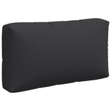 Pallet Cushions 3 pcs Black Fabric - Close-Up Angle