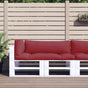 Pallet Cushions 3 pcs Wine Red Fabric