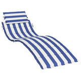 Sun Lounger Cushion Blue&White Stripe Oxford Fabric