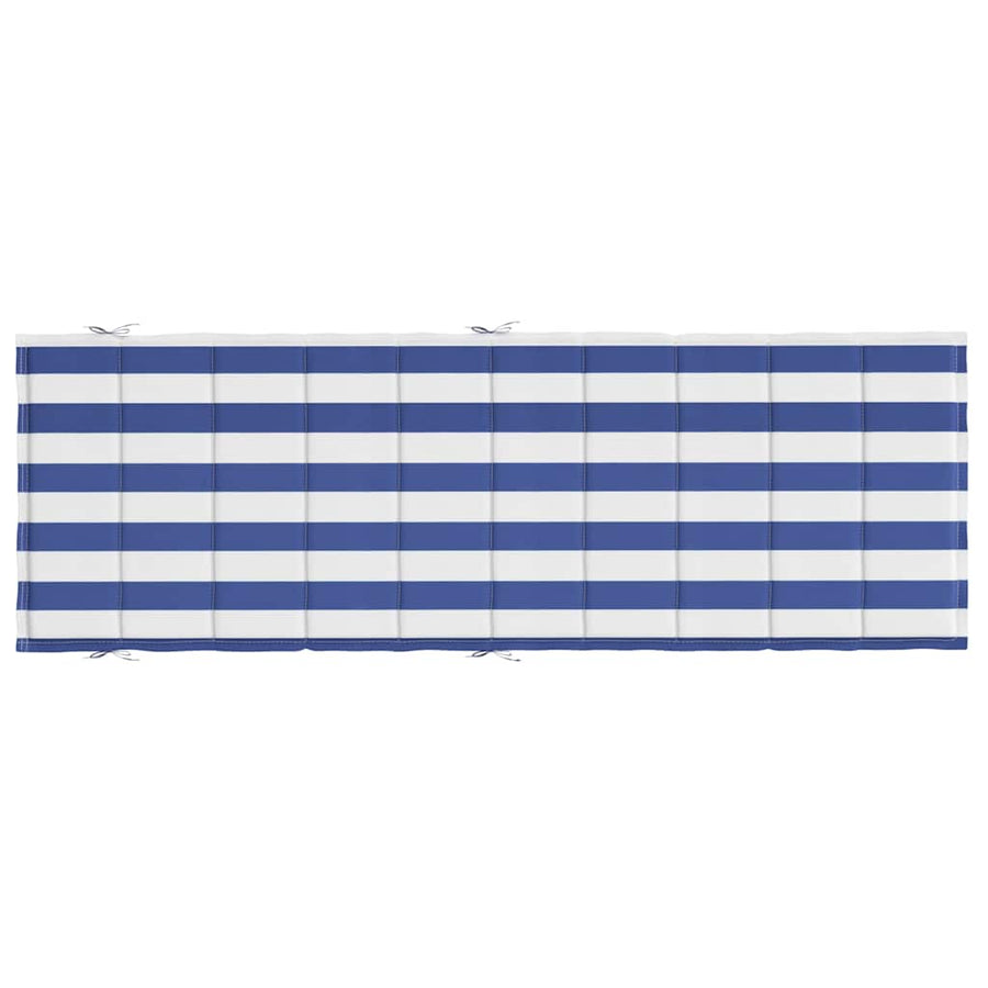 Sun Lounger Cushion Blue&White Stripe Oxford Fabric
