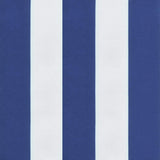 Sun Lounger Cushion Blue&White Stripe Oxford Fabric - Extra Image