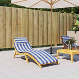 Sun Lounger Cushion Blue&White Stripe Oxford Fabric
