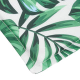 Sun Lounger Cushion Leaf Pattern Oxford Fabric - Close-Up Angle