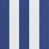 Sun Lounger Cushion Blue&White Stripe Oxford Fabric - Low Angle