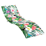 Sun Lounger Cushion Multicolour Oxford Fabric - Front View