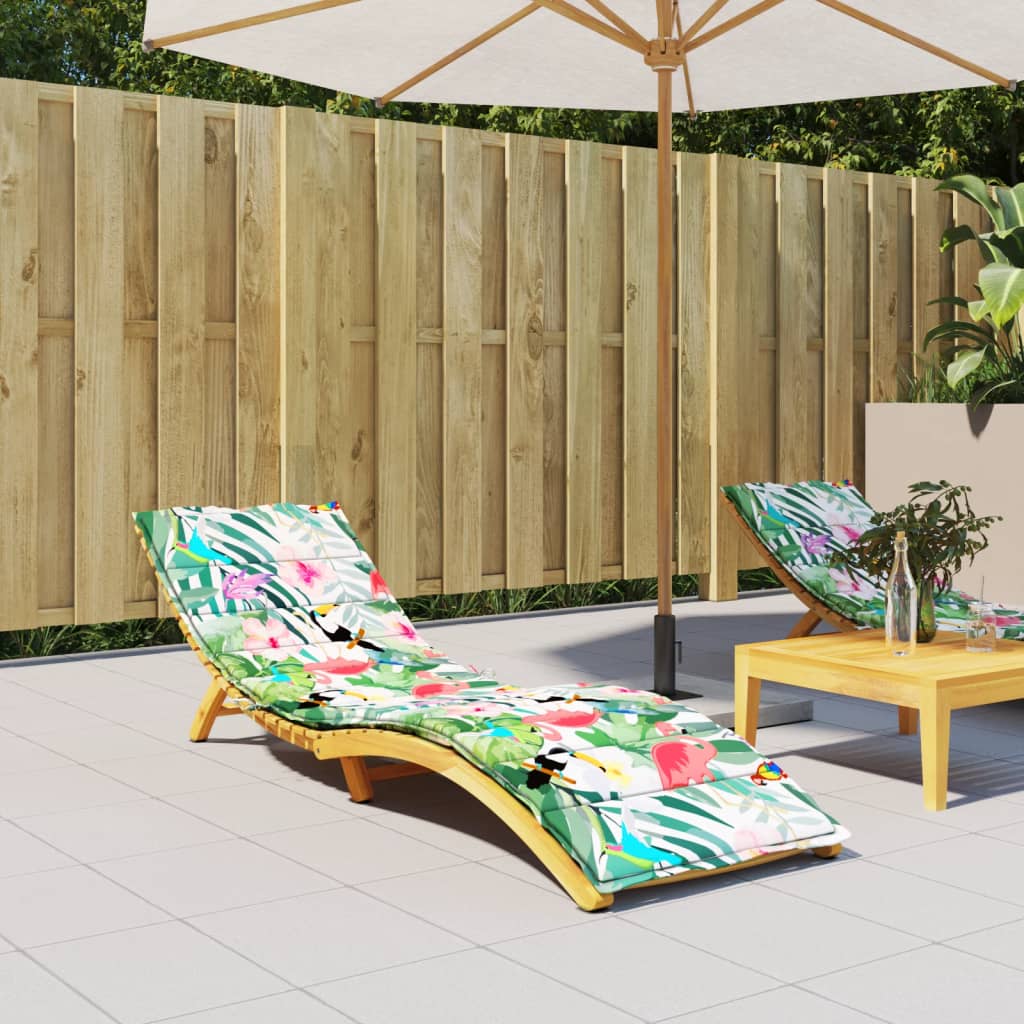 Sun Lounger Cushion Multicolour Oxford Fabric