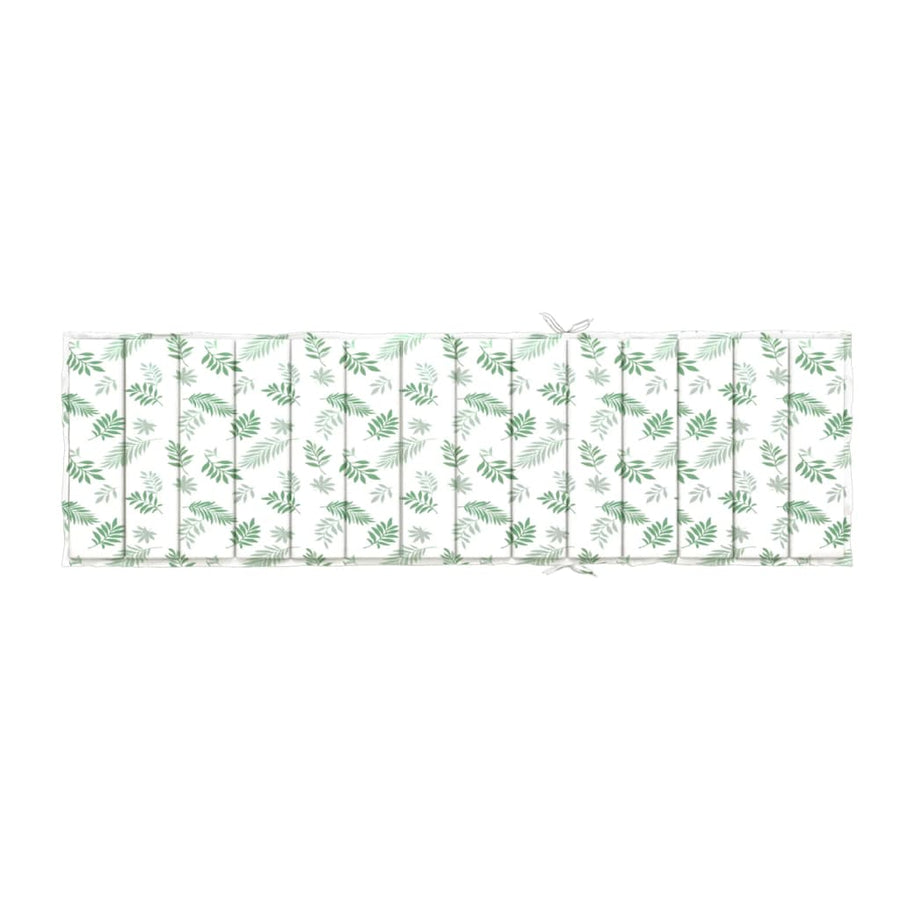 Sun Lounger Cushion Leaf Pattern Oxford Fabric