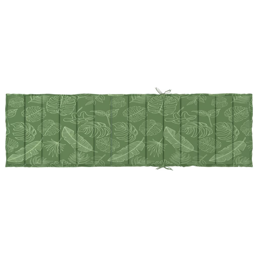Sun Lounger Cushion Leaf Pattern Oxford Fabric