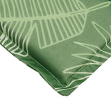 Sun Lounger Cushion Leaf Pattern Oxford Fabric - Rear View