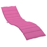 Sun Lounger Cushion Pink Oxford Fabric - Front View