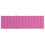 Sun Lounger Cushion Pink Oxford Fabric - 45-Degree Angle