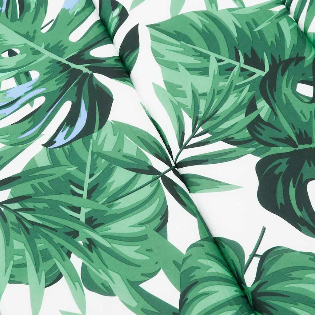 Lounger Cushion Leaf Leaf Pattern 200 x 70 x 3 cm Oxford Fabric