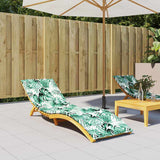 Lounger Cushion Leaf Leaf Pattern 200 x 70 x 3 cm Oxford Fabric