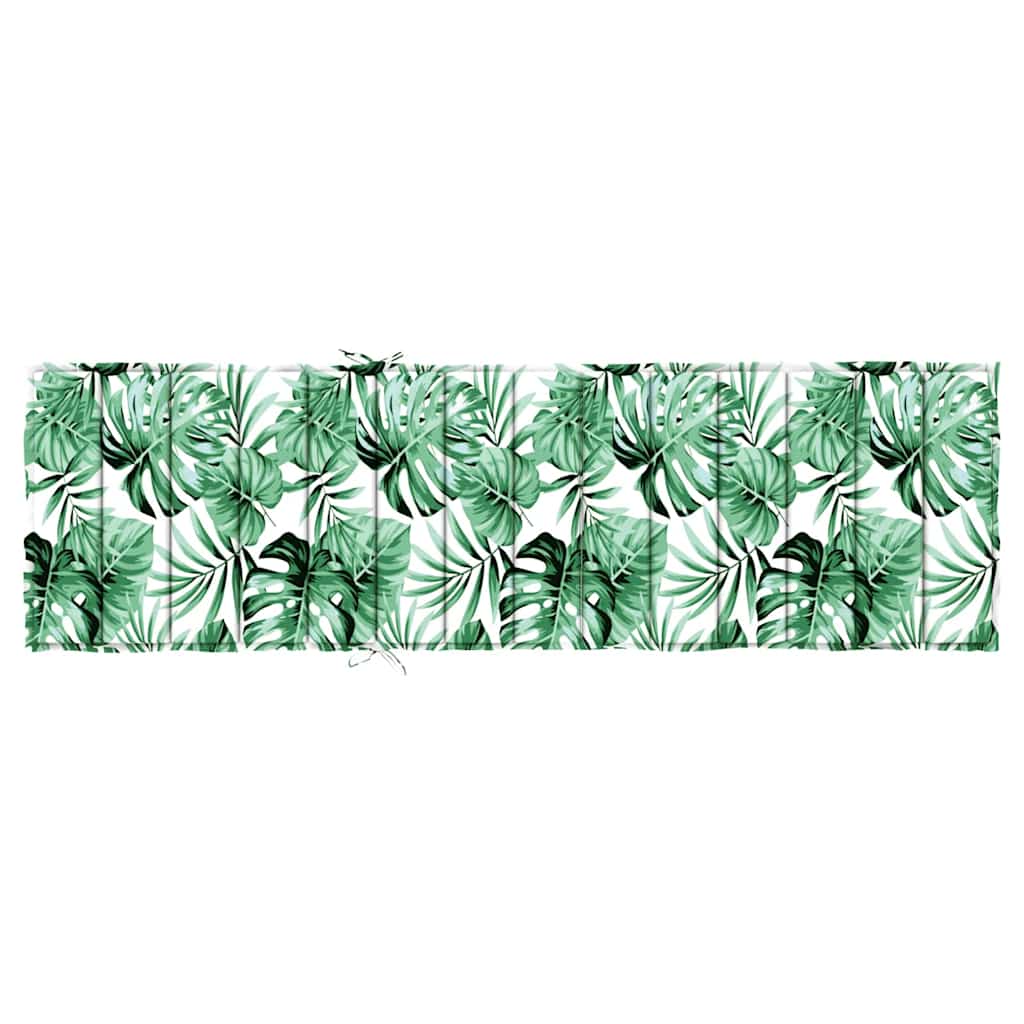 Lounger Cushion Leaf Leaf Pattern 200 x 70 x 3 cm Oxford Fabric