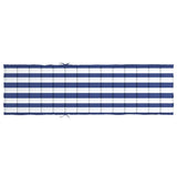 Sun Lounger Cushion Blue&White Stripe Oxford Fabric - 45-Degree Angle