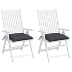 Chair Cushions 2 pcs Anthracite 40x40x7 cm Oxford Fabric