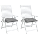Chair Cushions 2 pcs Grey 40x40x7 cm Oxford Fabric - Top-Down View