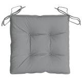 Chair Cushions 2 pcs Grey 40x40x7 cm Oxford Fabric - Rear View