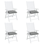 Chair Cushions 4 pcs Grey 40x40x7 cm Oxford Fabric