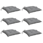 Chair Cushions 6 pcs Grey 40x40x7 cm Oxford Fabric