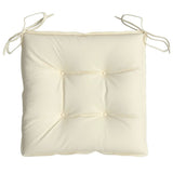 Chair Cushions 2 pcs Cream White 40x40x7 cm Oxford Fabric