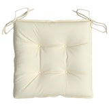 Chair Cushions 6 pcs Cream White 40x40x7 cm Oxford Fabric - Rear View