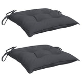 Chair Cushions 2 pcs Anthracite 50x50x7 cm Oxford Fabric - Side View