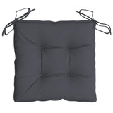 Chair Cushions 4 pcs Anthracite 50x50x7 cm Oxford Fabric - Rear View