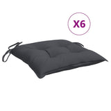 Chair Cushions 6 pcs Anthracite 50x50x7 cm Oxford Fabric