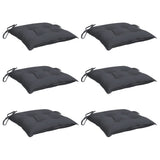 Chair Cushions 6 pcs Anthracite 50x50x7 cm Oxford Fabric