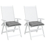 Chair Cushions 2 pcs Grey 50x50x7 cm Oxford Fabric