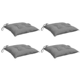 Chair Cushions 4 pcs Grey 50x50x7 cm Oxford Fabric - Side View