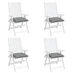 Chair Cushions 4 pcs Grey 50x50x7 cm Oxford Fabric