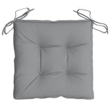 Chair Cushions 4 pcs Grey 50x50x7 cm Oxford Fabric - Rear View