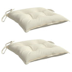 Chair Cushions 2 pcs Cream White 50x50x7 cm Oxford Fabric