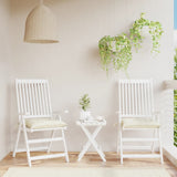 Chair Cushions 2 pcs Cream White 50x50x7 cm Oxford Fabric