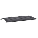 Garden Bench Cushion Anthracite 100x50x7 cm Oxford Fabric - Front View
