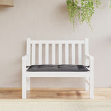 Garden Bench Cushion Anthracite 100x50x7 cm Oxford Fabric - Side View