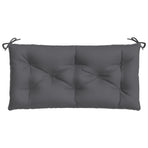 Garden Bench Cushion Anthracite 100x50x7 cm Oxford Fabric
