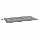 Garden Bench Cushion Grey 100x50x7 cm Oxford Fabric - Front View