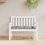 Garden Bench Cushion Grey 100x50x7 cm Oxford Fabric - Side View