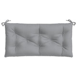 Garden Bench Cushion Grey 100x50x7 cm Oxford Fabric - Top-Down View