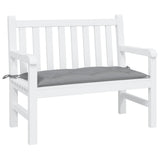 Garden Bench Cushion Grey 100x50x7 cm Oxford Fabric